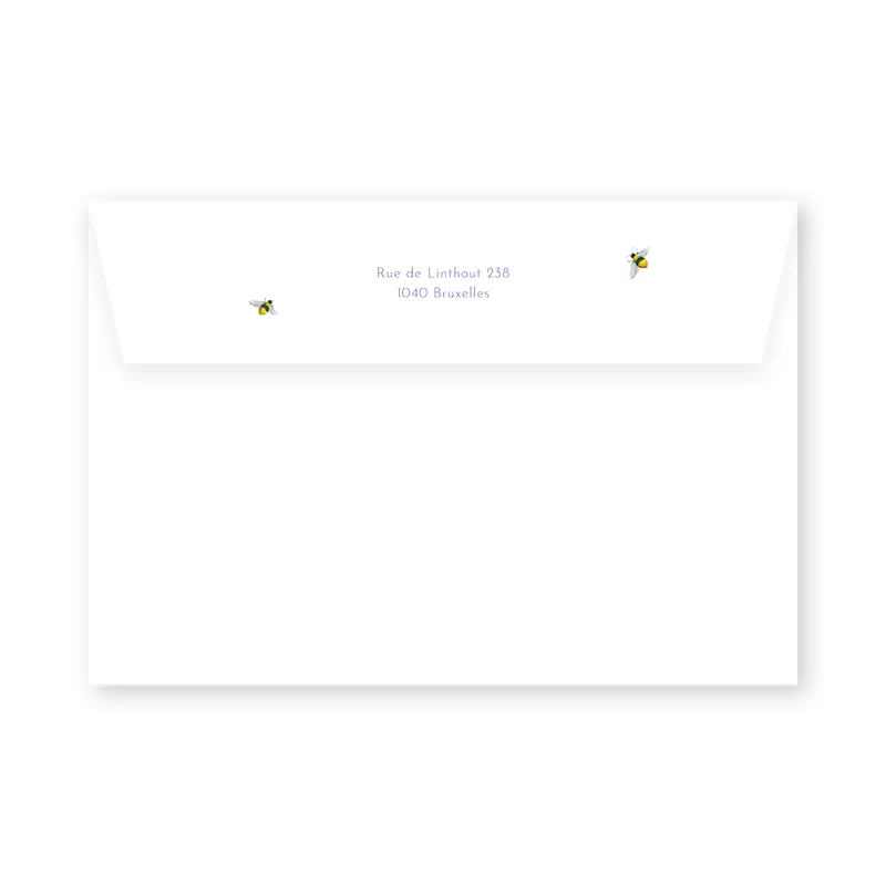 enveloppe assortie