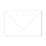 enveloppe assortie