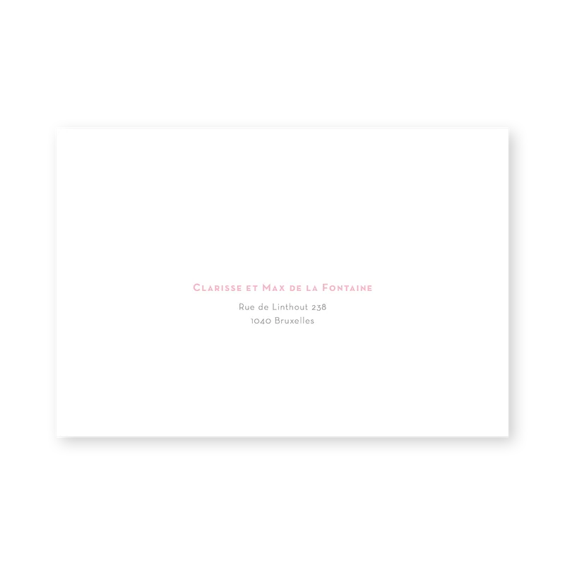 enveloppe assortie