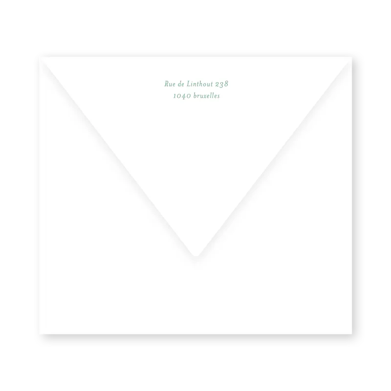enveloppe assortie