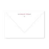 enveloppe assortie