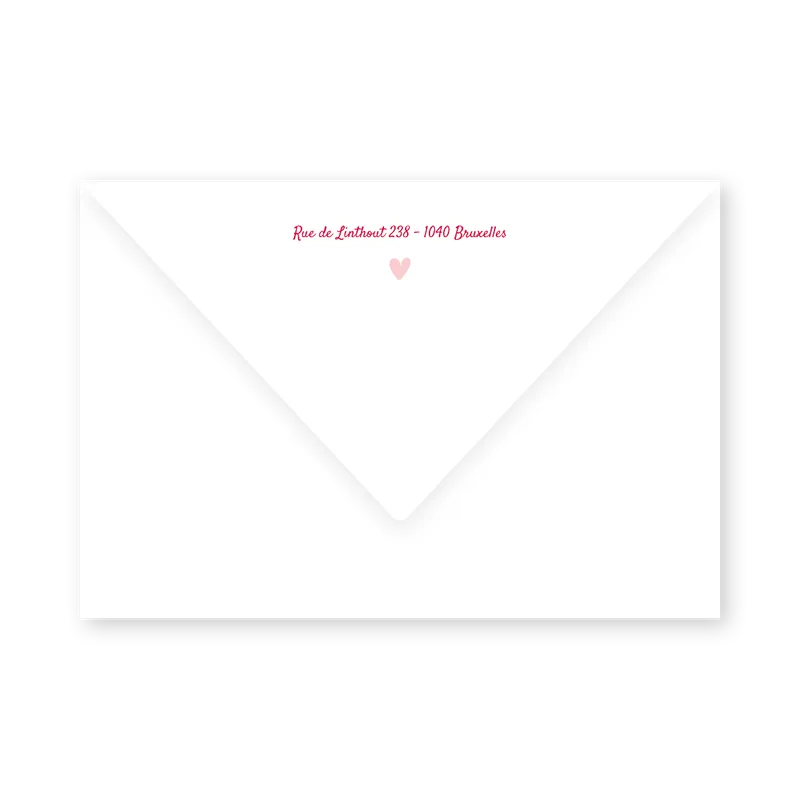 enveloppe assortie