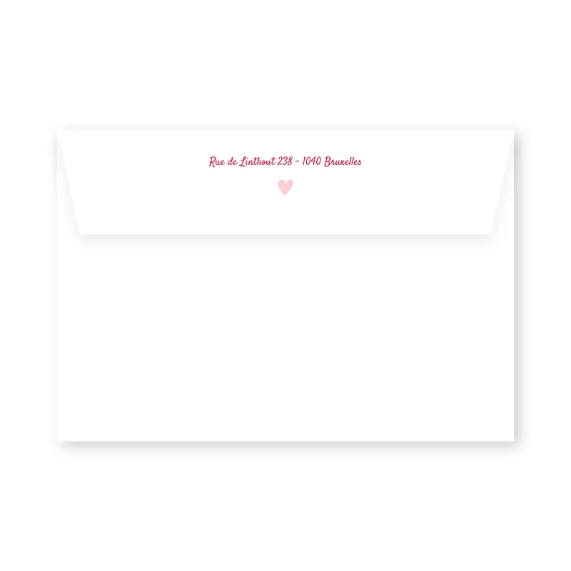 enveloppe assortie