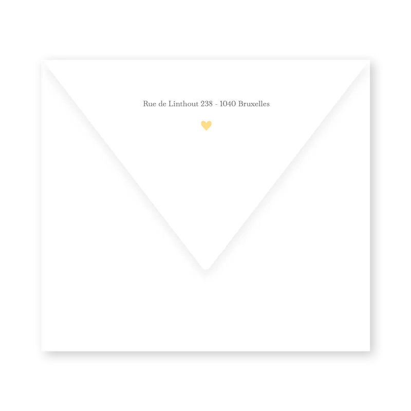 enveloppe assortie