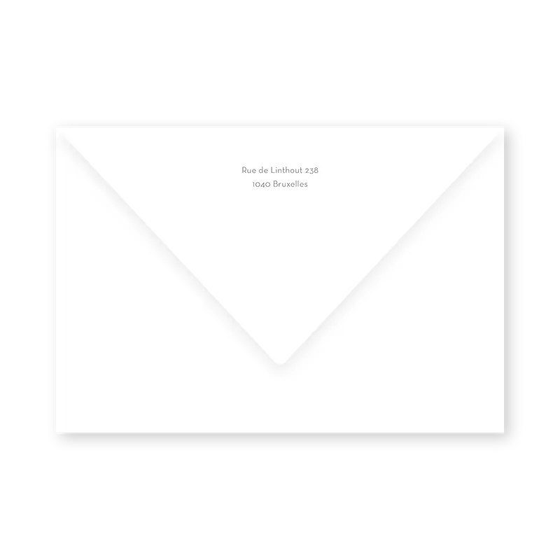enveloppe assortie