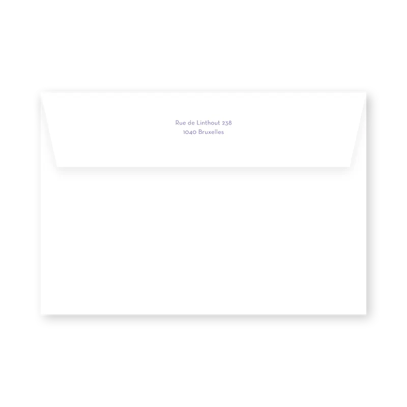 enveloppe assortie