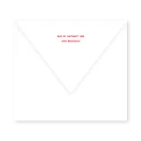 enveloppe assortie