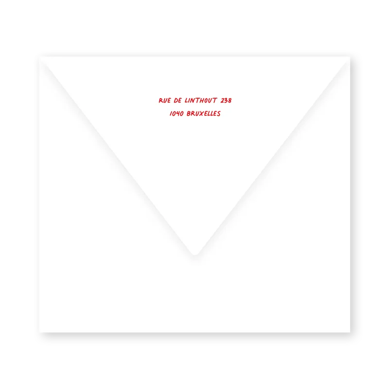 enveloppe assortie