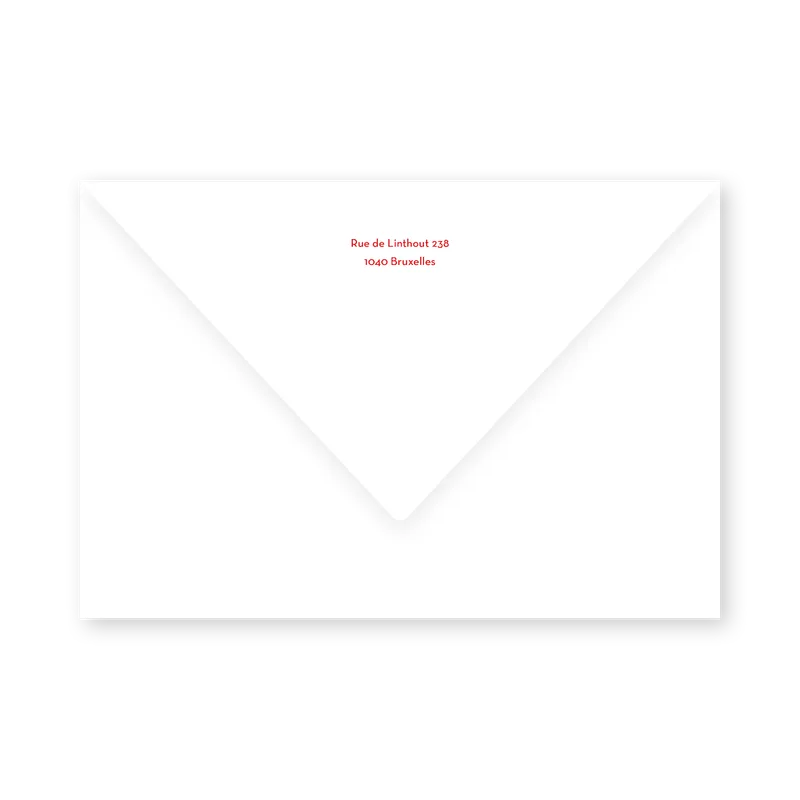 enveloppe assortie