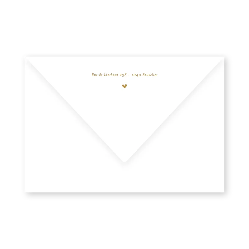 enveloppe assortie 