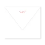 enveloppe assortie