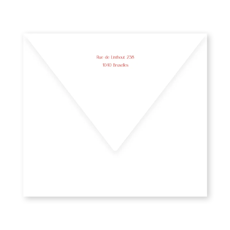 enveloppe assortie