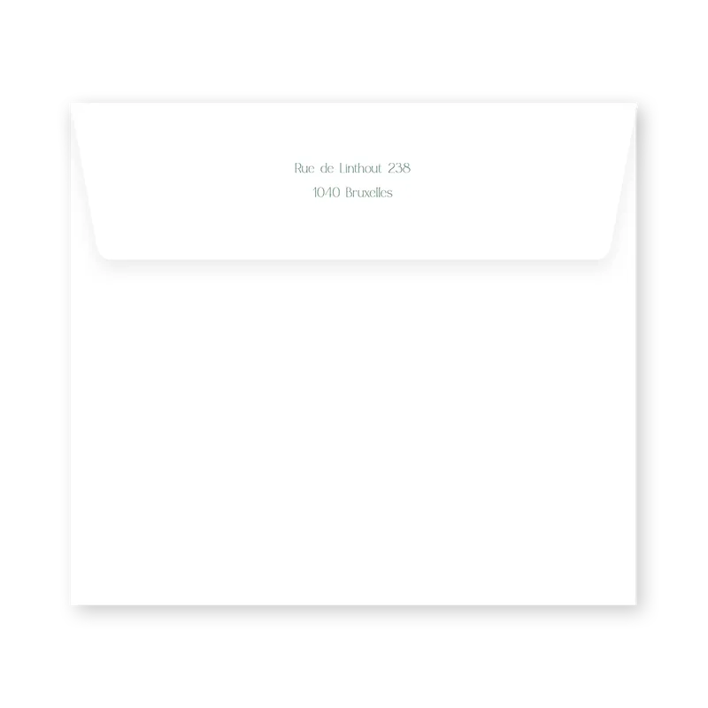 enveloppe assortie