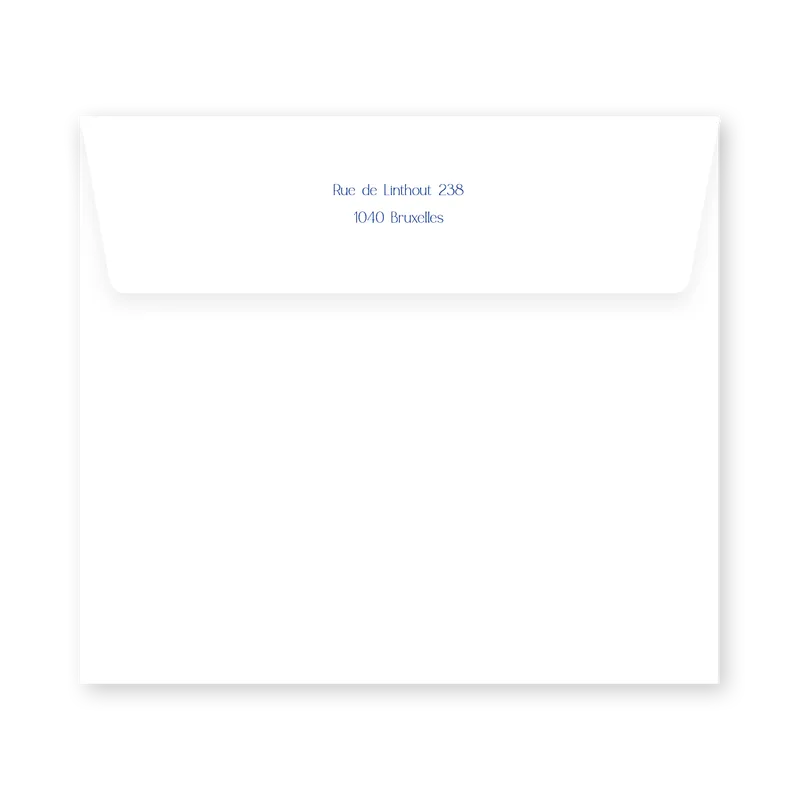 enveloppe assortie