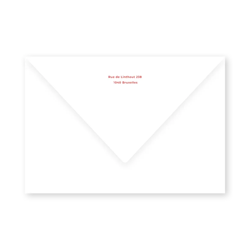 enveloppe assortie