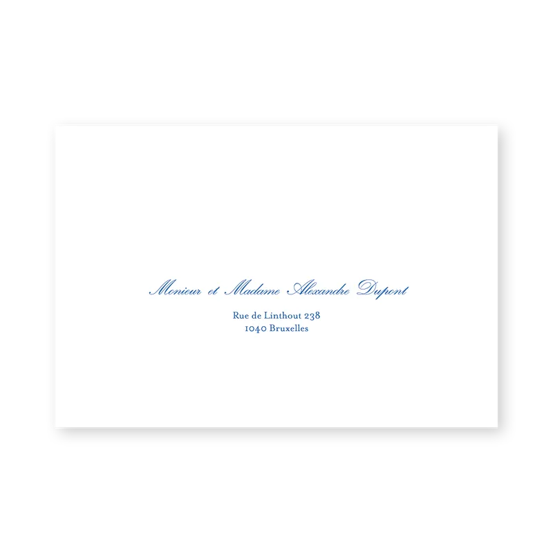 enveloppe assortie