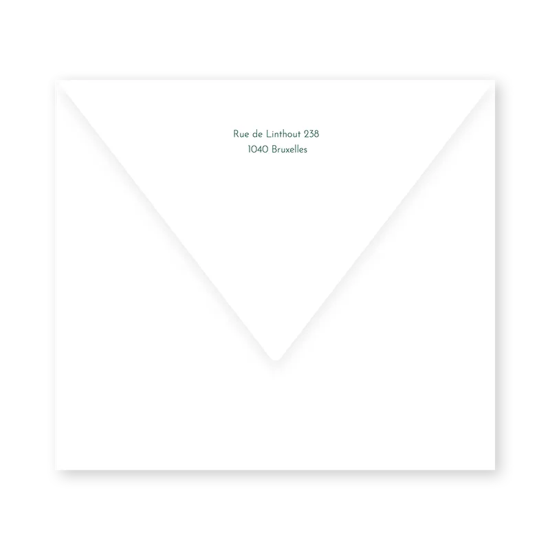 enveloppe assortie