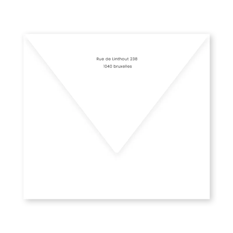 enveloppe assortie