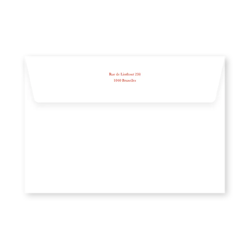 enveloppe assortie