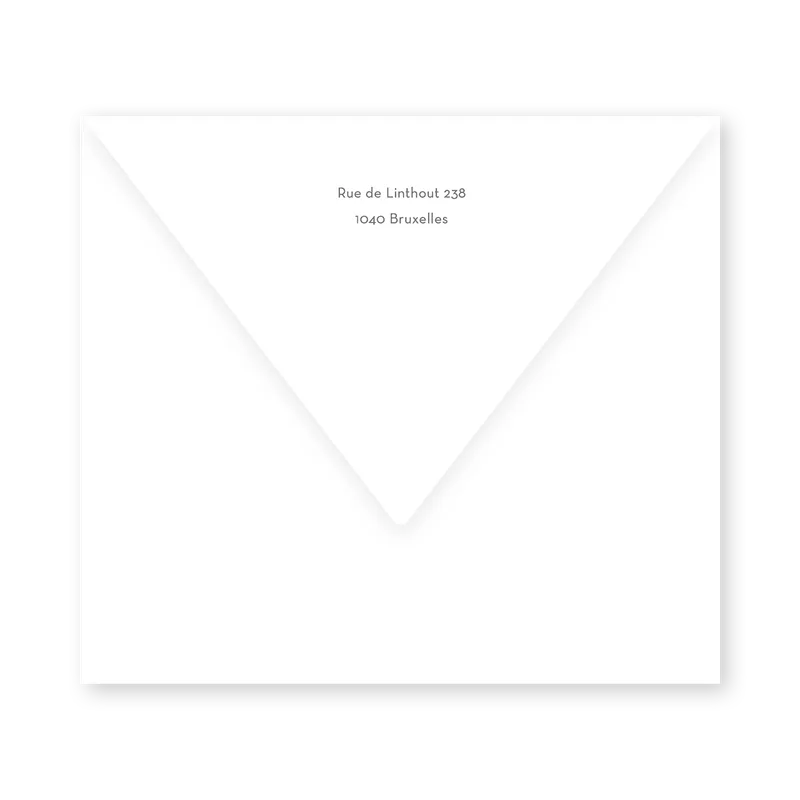 enveloppe assortie