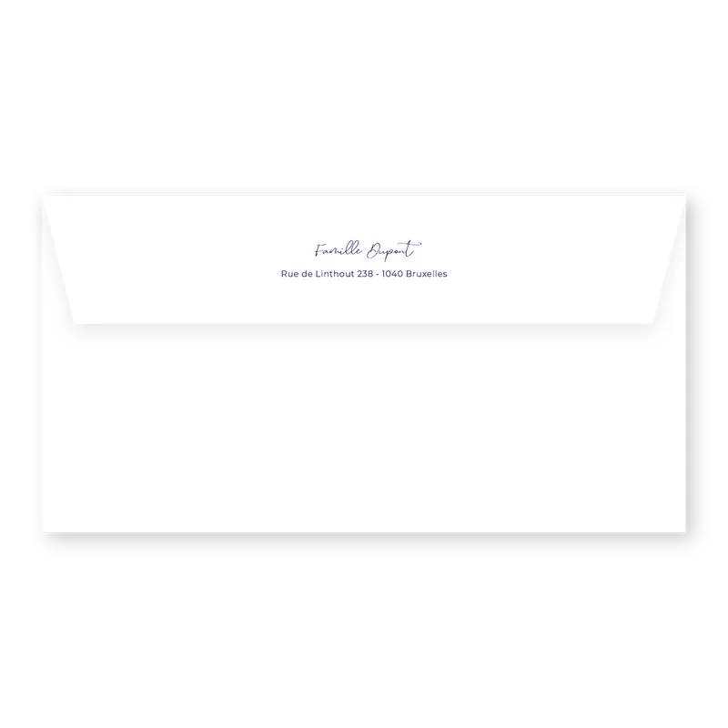 enveloppe assortie