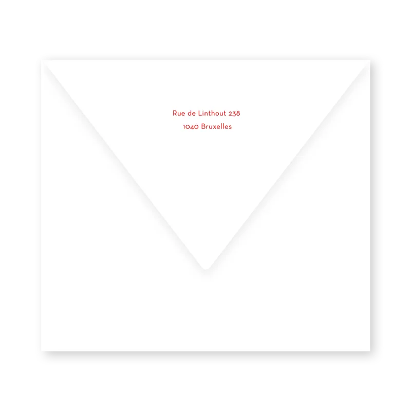 enveloppe assortie