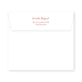 enveloppe assortie