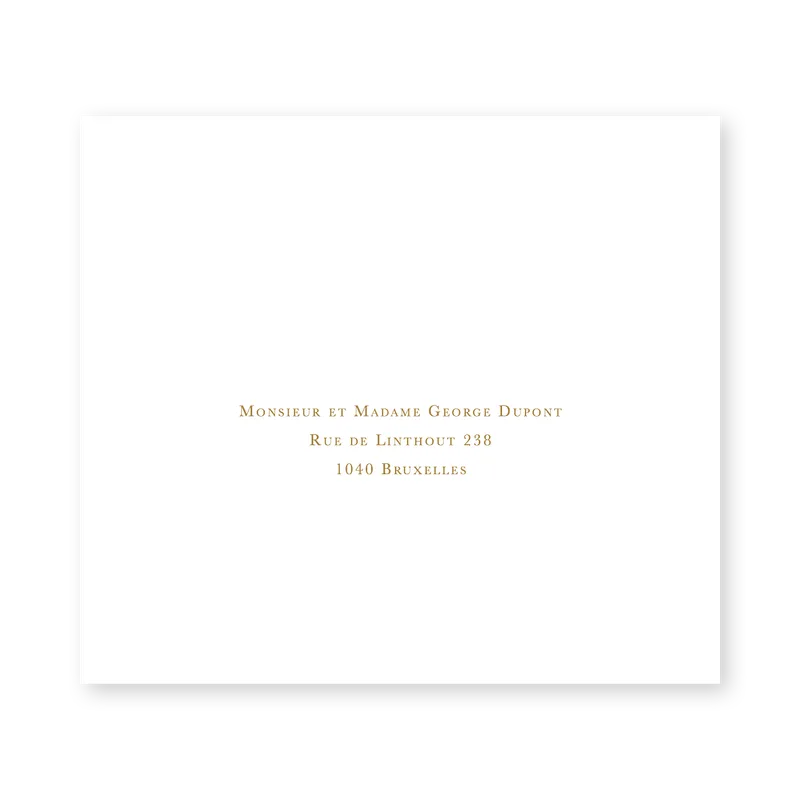 enveloppe assortie