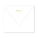 enveloppe assortie
