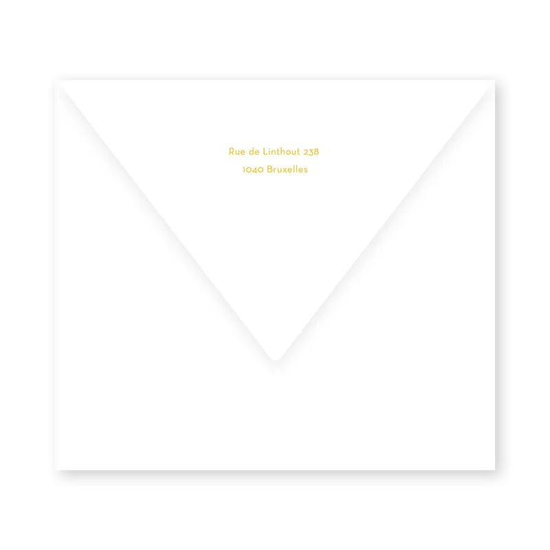 enveloppe assortie
