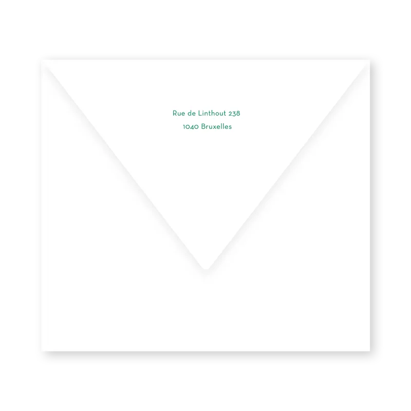 enveloppe assortie