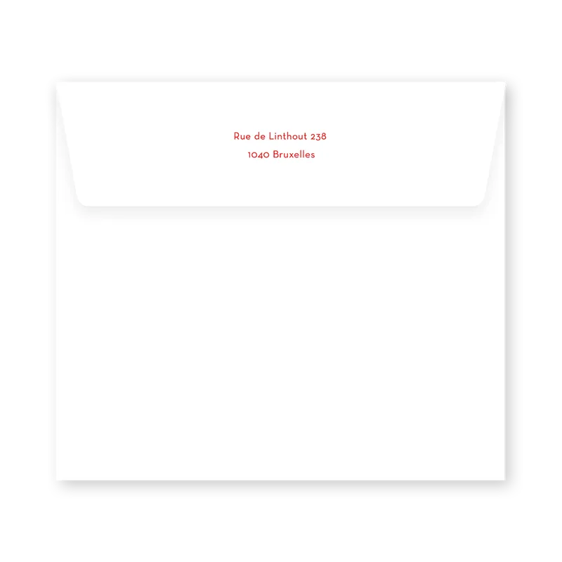 enveloppe assortie