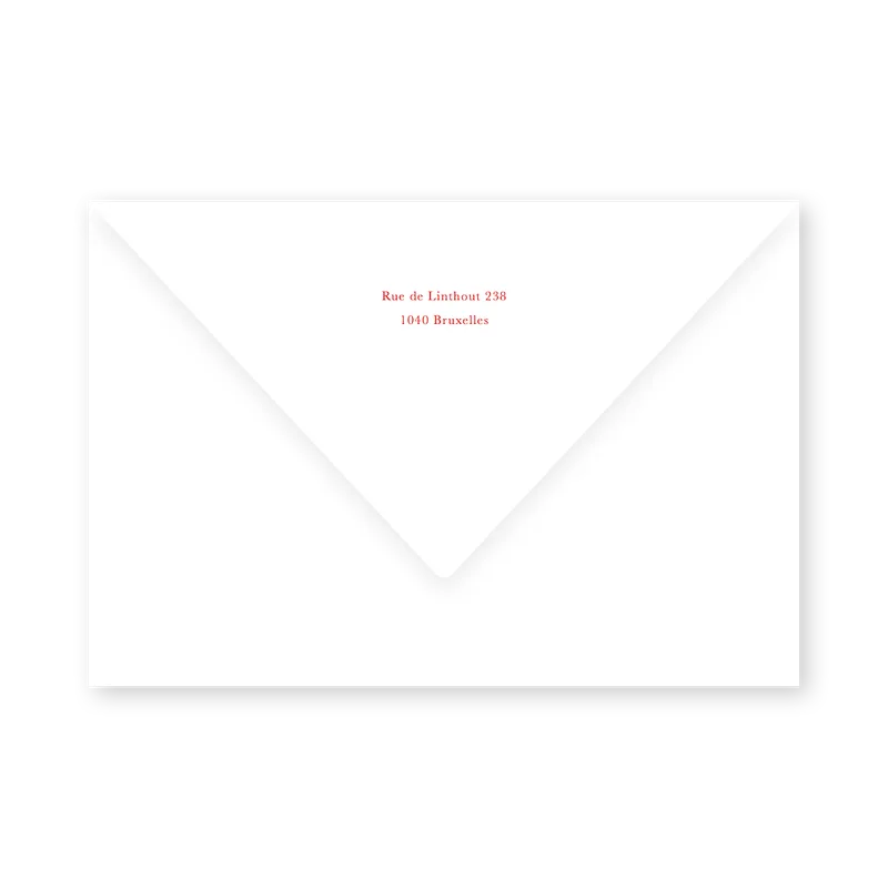 enveloppe assortie
