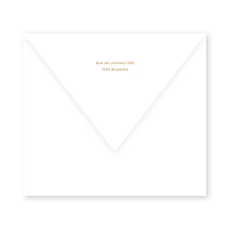 enveloppe assortie 