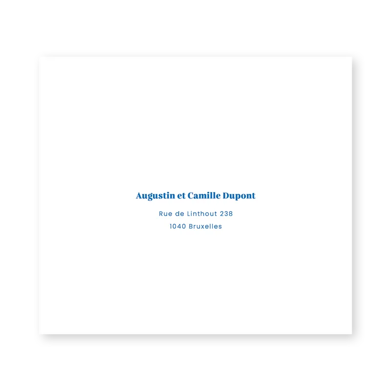 enveloppe assortie