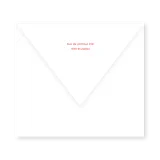 enveloppe assortie