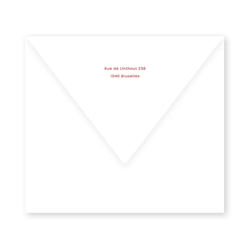 enveloppe assortie
