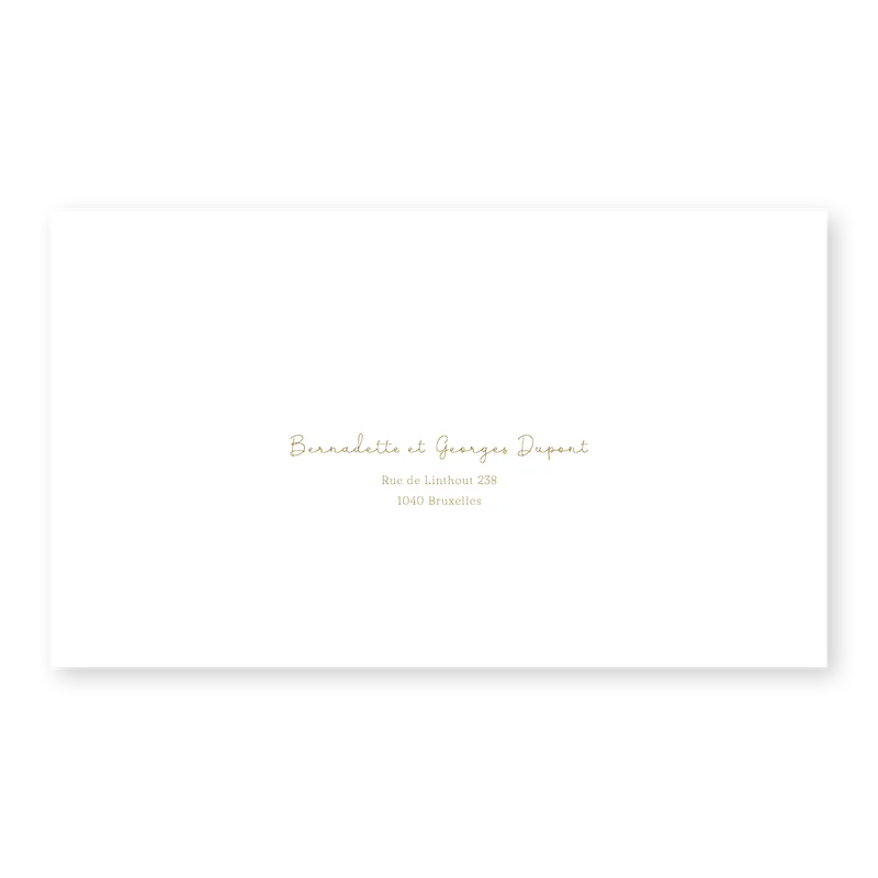 enveloppe assortie
