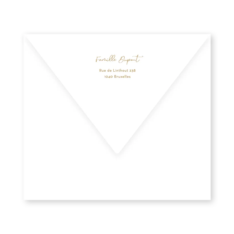 enveloppe assortie 