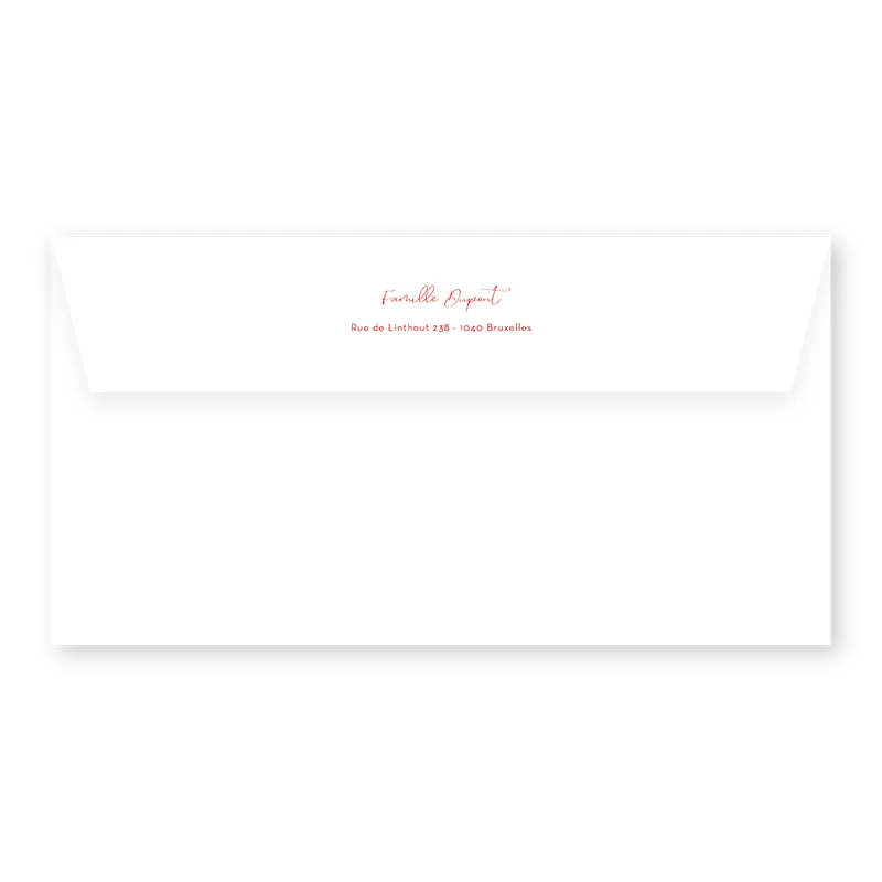 enveloppe assortie