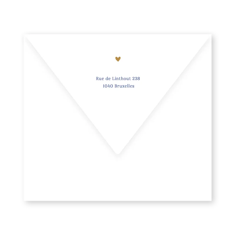enveloppe assortie
