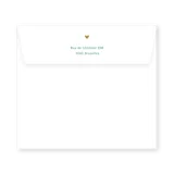 enveloppe assortie 