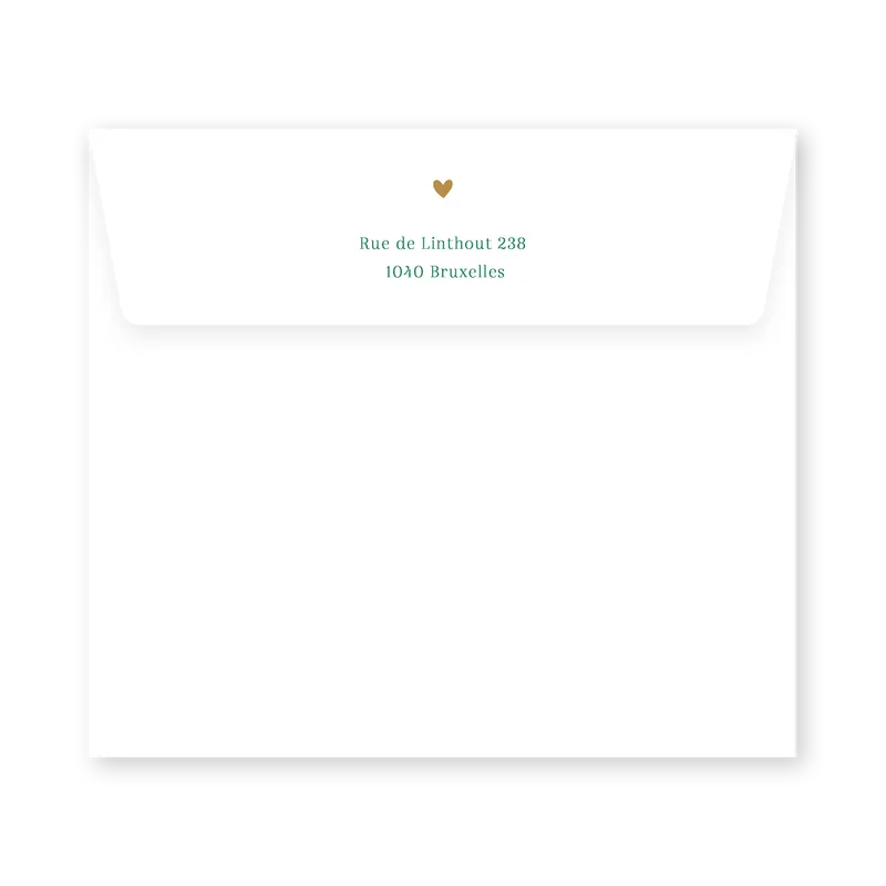 enveloppe assortie 