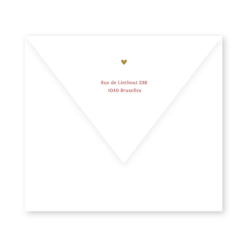 enveloppe assortie 