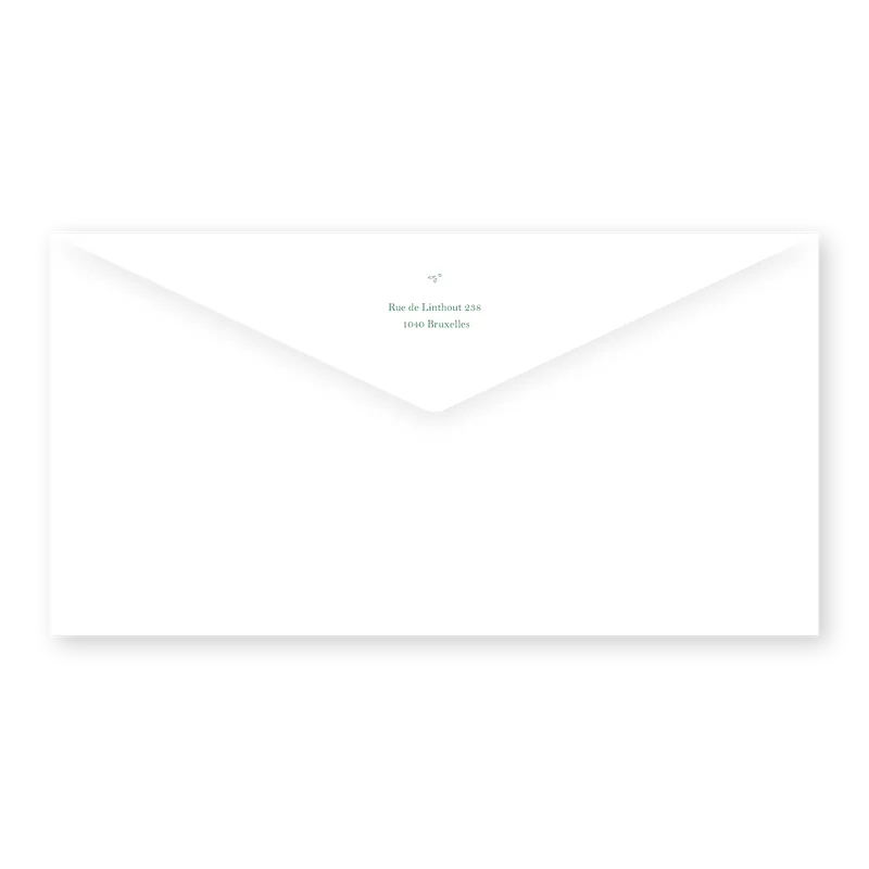 enveloppe assortie