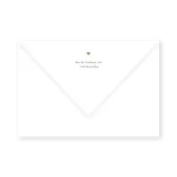 enveloppe assortie 