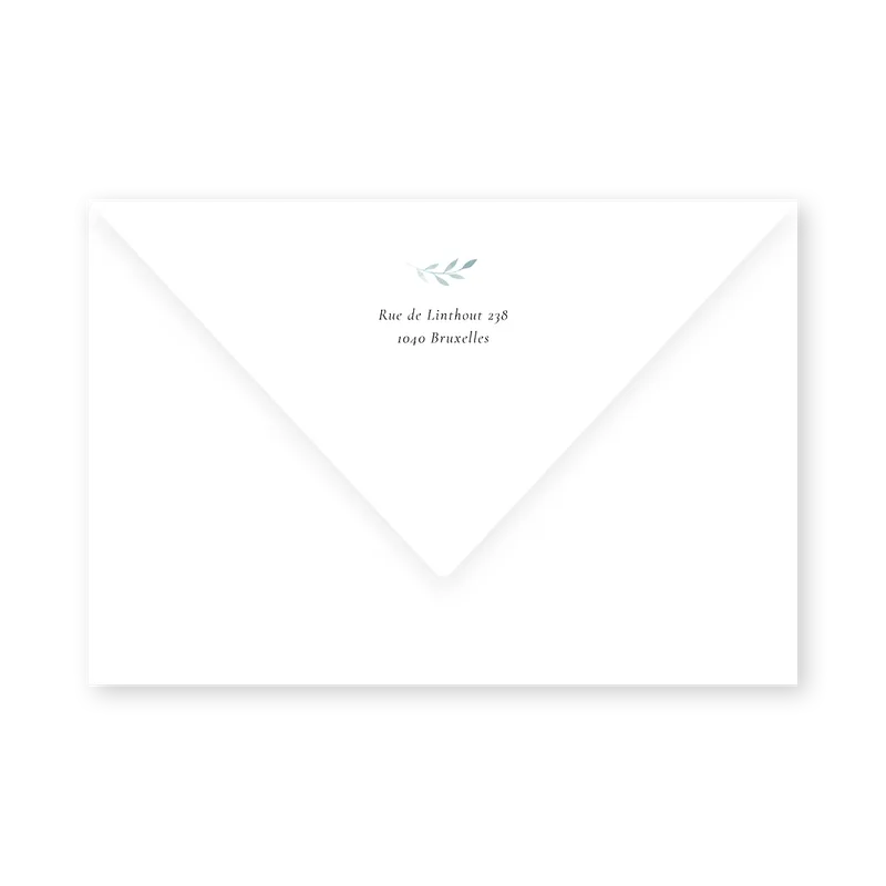 enveloppe assortie