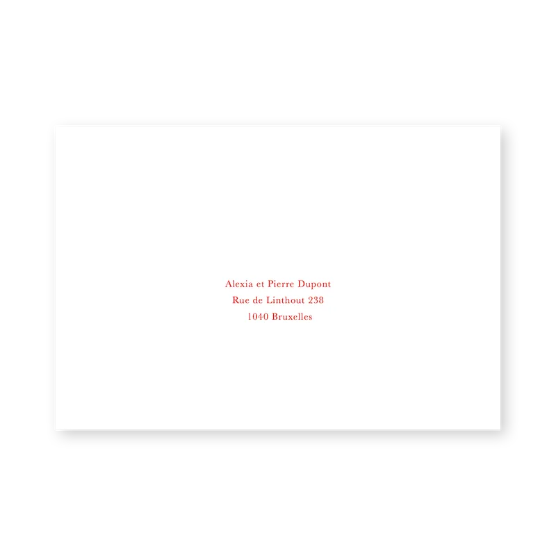 enveloppe assortie