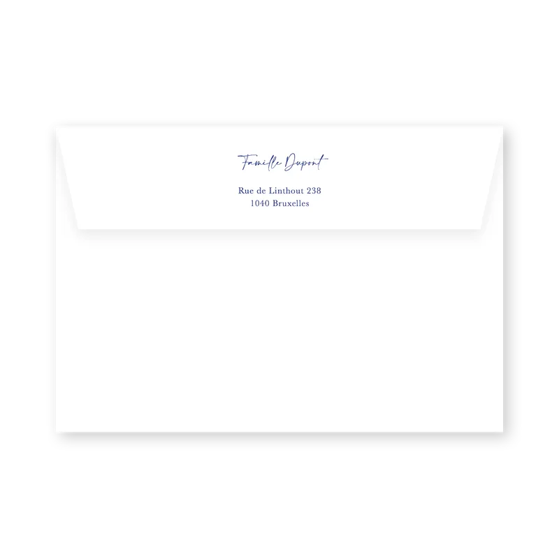 enveloppe assortie