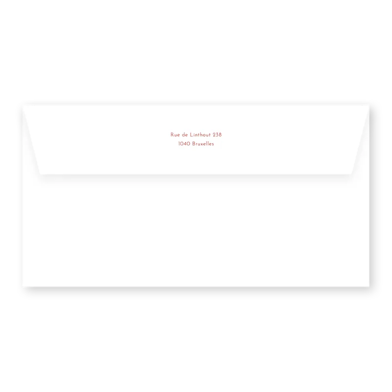 enveloppe assortie